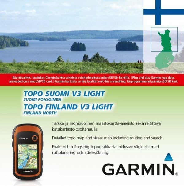 Garmin Topo Suomi V3 Light Pohjois-Suomi Kartta