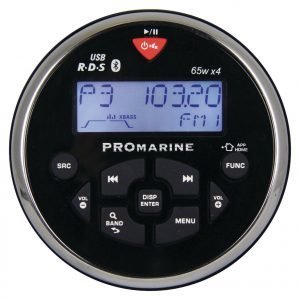 Ltc Promarine 1111 Veneradio Vesitiivis Pyöreä Musta Rds 4x65 W